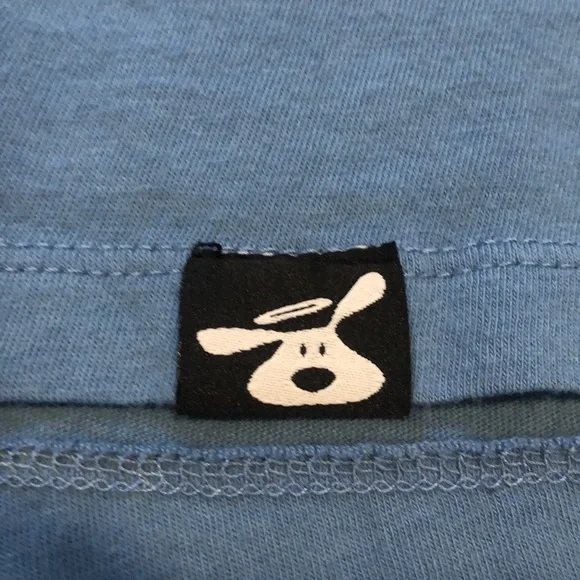 DOG IS GOOD CAT MOM GRAPHIC PRINT T-SHIRT BLUE WHITE SIZE EXTRA LARGE - Picture 7 of 12